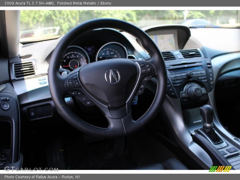 Polished Metal Metallic / Ebony 2009 Acura TL 3.7 SH-AWD