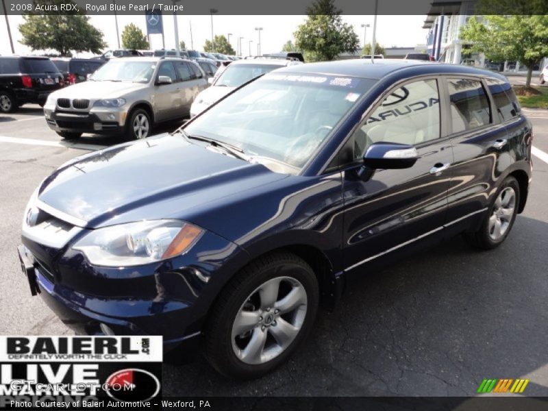 Royal Blue Pearl / Taupe 2008 Acura RDX
