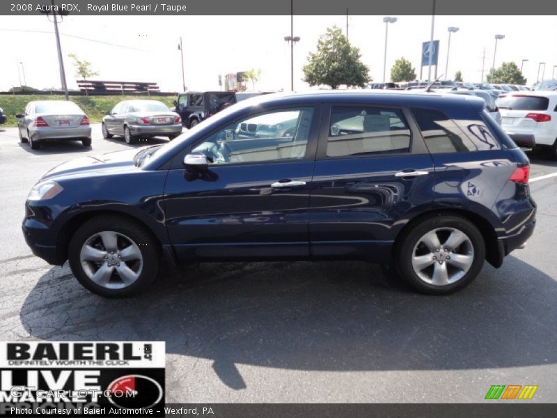 Royal Blue Pearl / Taupe 2008 Acura RDX