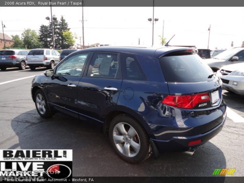 Royal Blue Pearl / Taupe 2008 Acura RDX