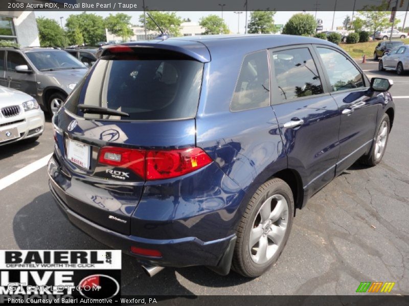 Royal Blue Pearl / Taupe 2008 Acura RDX