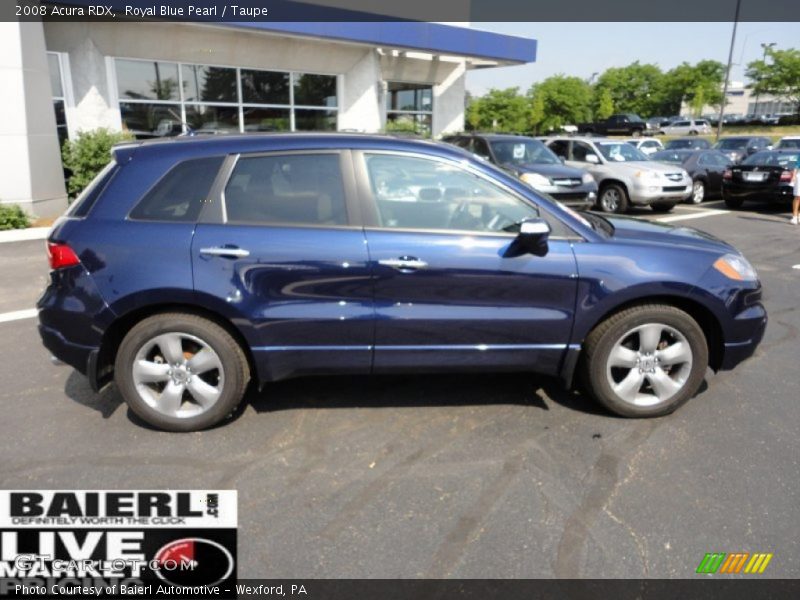 Royal Blue Pearl / Taupe 2008 Acura RDX