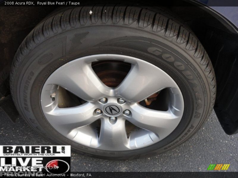 Royal Blue Pearl / Taupe 2008 Acura RDX