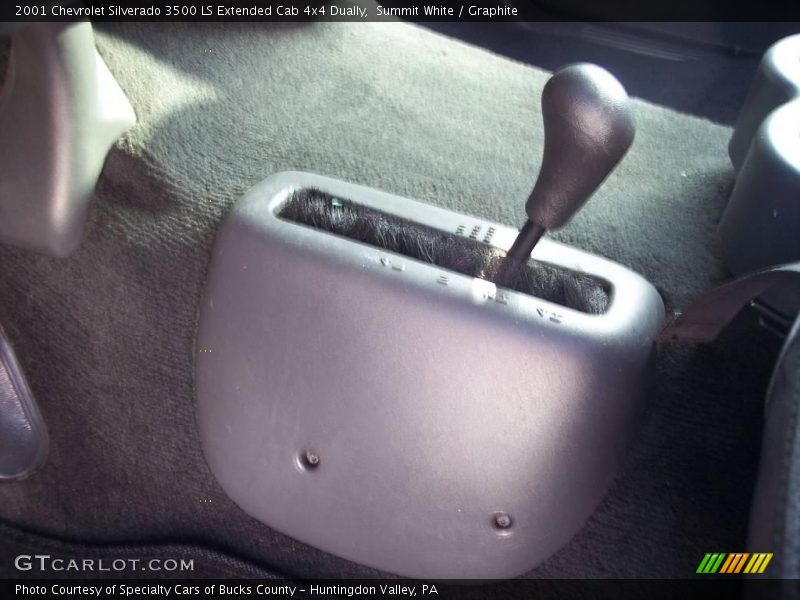 Summit White / Graphite 2001 Chevrolet Silverado 3500 LS Extended Cab 4x4 Dually