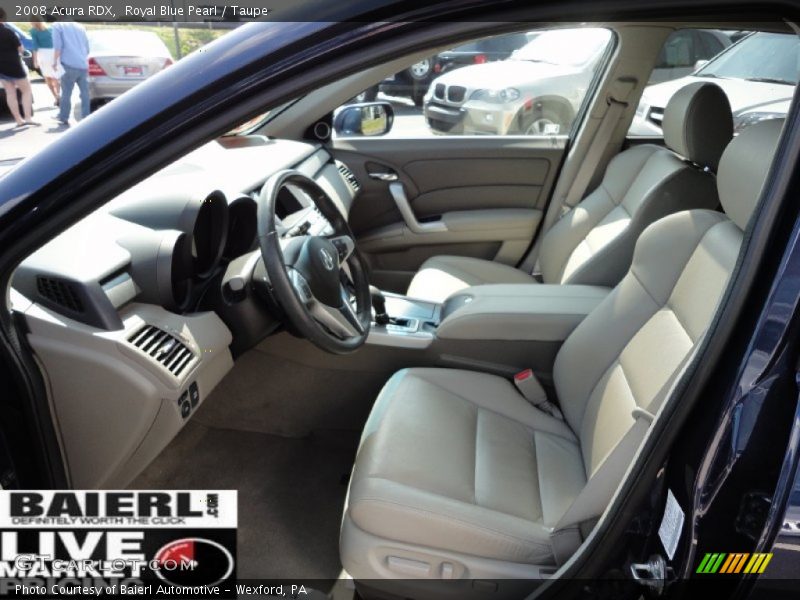 Royal Blue Pearl / Taupe 2008 Acura RDX