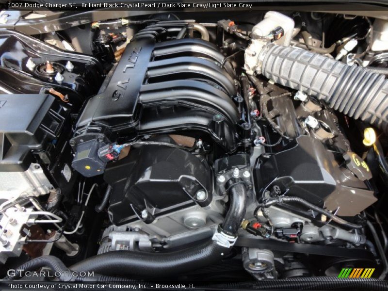 Brilliant Black Crystal Pearl / Dark Slate Gray/Light Slate Gray 2007 Dodge Charger SE