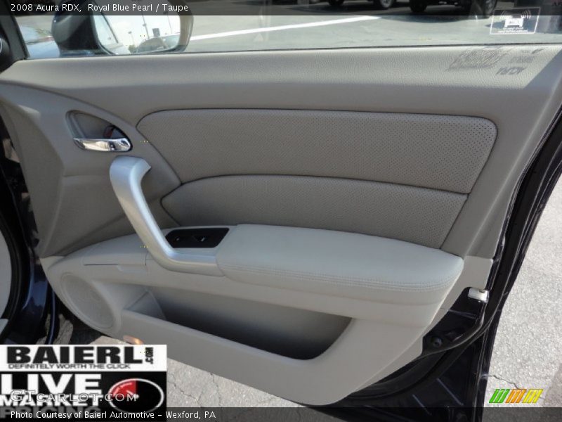 Royal Blue Pearl / Taupe 2008 Acura RDX