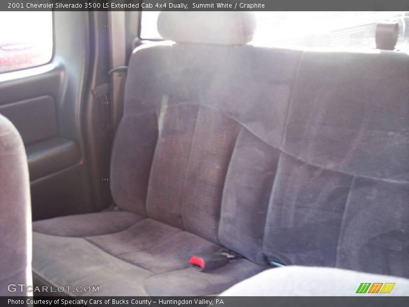 Summit White / Graphite 2001 Chevrolet Silverado 3500 LS Extended Cab 4x4 Dually