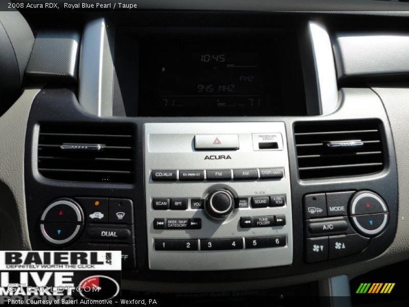 Royal Blue Pearl / Taupe 2008 Acura RDX