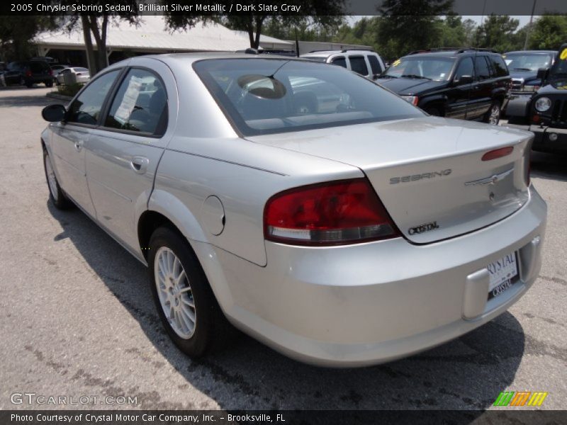 Brilliant Silver Metallic / Dark Slate Gray 2005 Chrysler Sebring Sedan