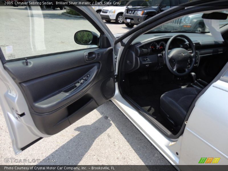 Brilliant Silver Metallic / Dark Slate Gray 2005 Chrysler Sebring Sedan