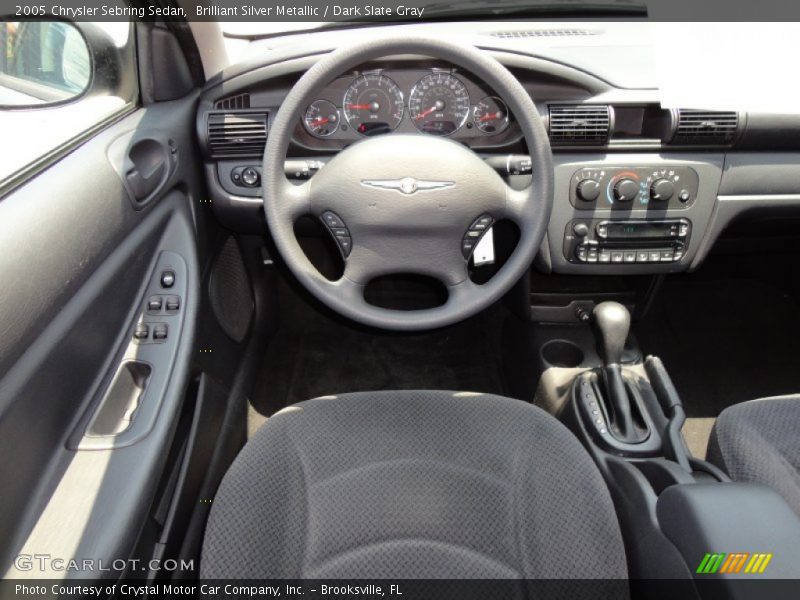 Brilliant Silver Metallic / Dark Slate Gray 2005 Chrysler Sebring Sedan