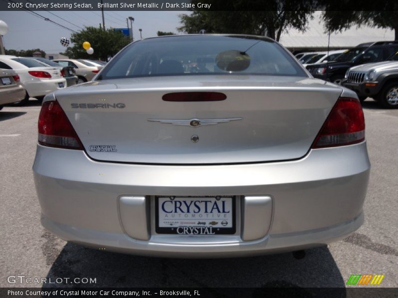 Brilliant Silver Metallic / Dark Slate Gray 2005 Chrysler Sebring Sedan