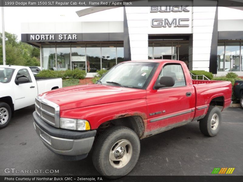 Flame Red / Agate Black 1999 Dodge Ram 1500 SLT Regular Cab 4x4