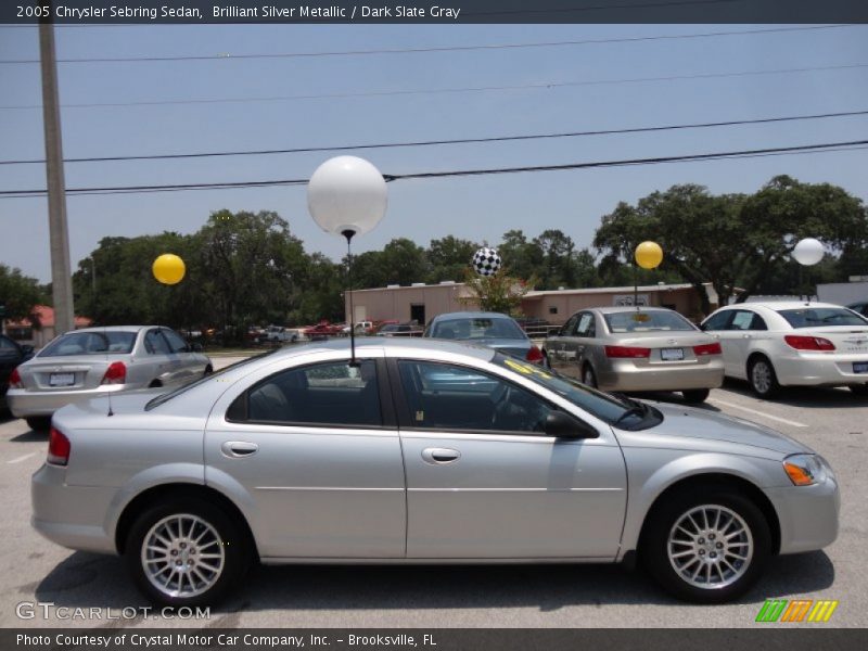Brilliant Silver Metallic / Dark Slate Gray 2005 Chrysler Sebring Sedan