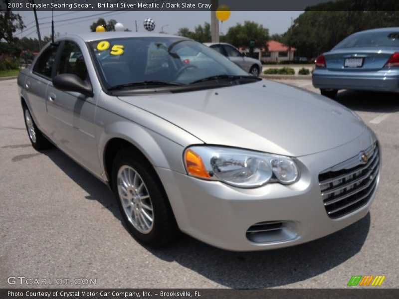 Brilliant Silver Metallic / Dark Slate Gray 2005 Chrysler Sebring Sedan