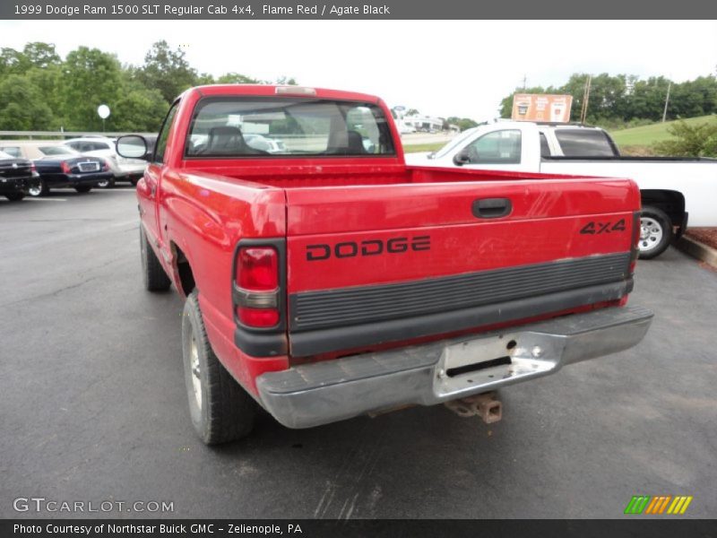 Flame Red / Agate Black 1999 Dodge Ram 1500 SLT Regular Cab 4x4