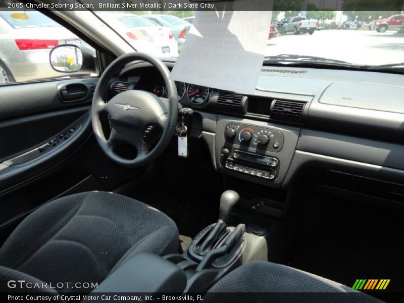 Brilliant Silver Metallic / Dark Slate Gray 2005 Chrysler Sebring Sedan