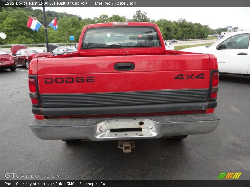 Flame Red / Agate Black 1999 Dodge Ram 1500 SLT Regular Cab 4x4