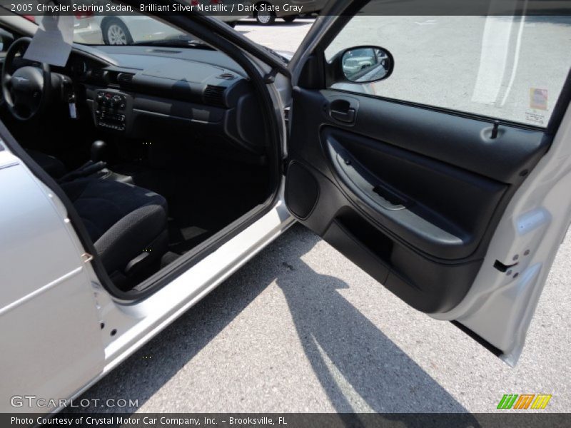 Brilliant Silver Metallic / Dark Slate Gray 2005 Chrysler Sebring Sedan