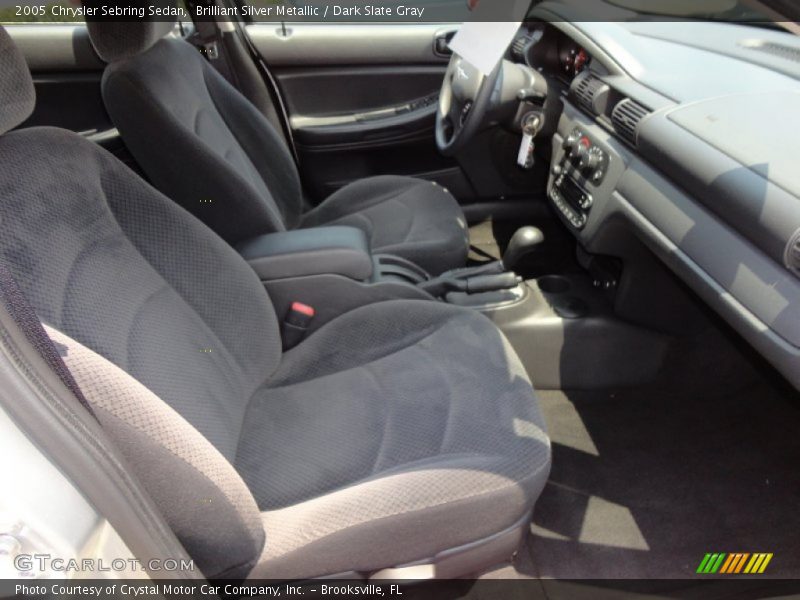 Brilliant Silver Metallic / Dark Slate Gray 2005 Chrysler Sebring Sedan