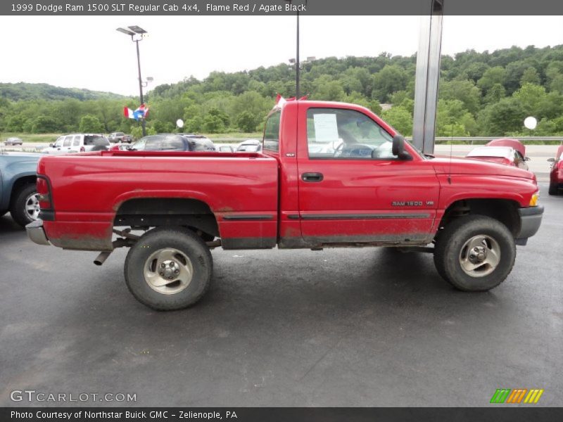 Flame Red / Agate Black 1999 Dodge Ram 1500 SLT Regular Cab 4x4