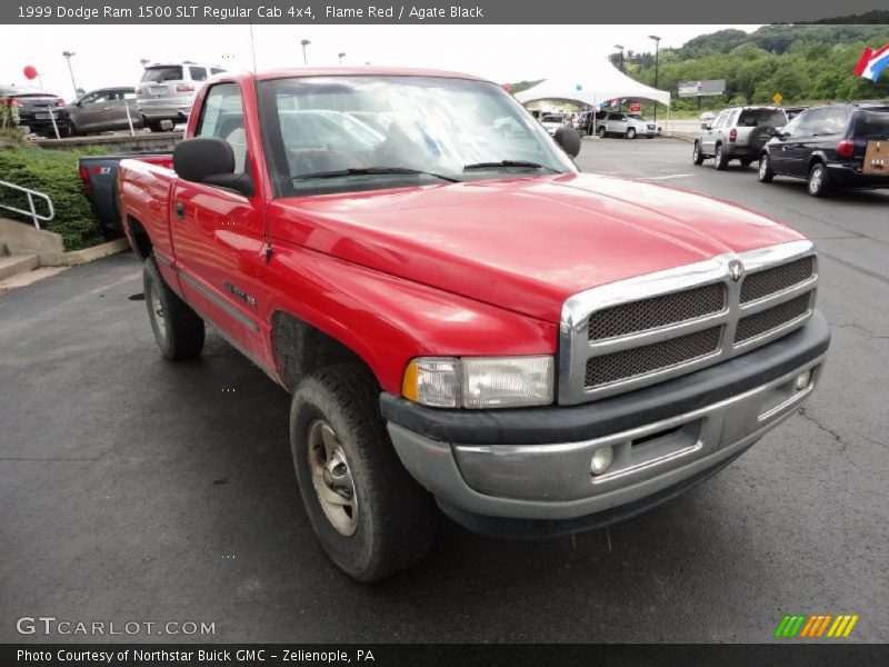 Flame Red / Agate Black 1999 Dodge Ram 1500 SLT Regular Cab 4x4