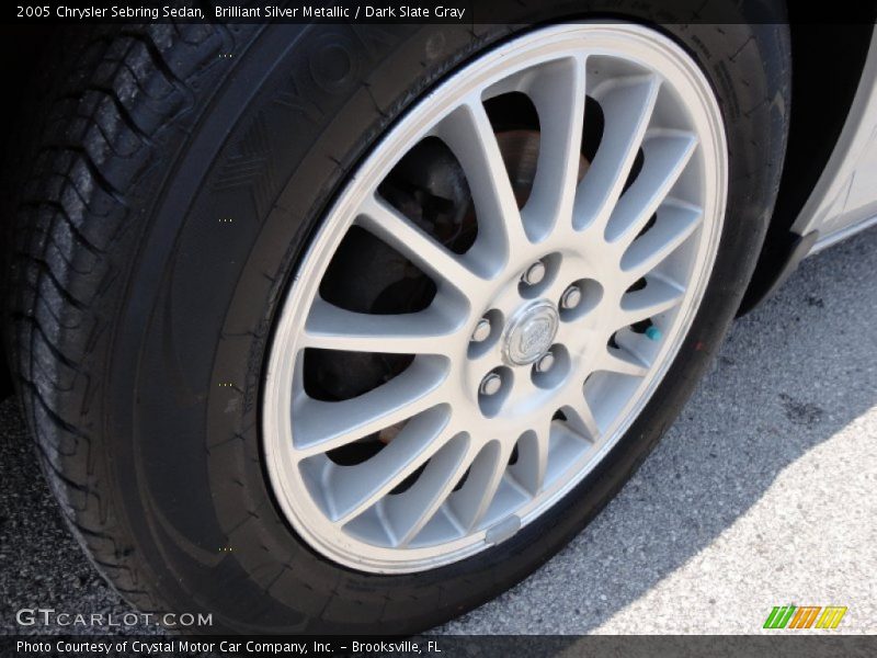 Brilliant Silver Metallic / Dark Slate Gray 2005 Chrysler Sebring Sedan