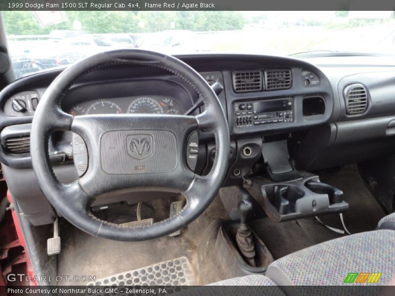 Flame Red / Agate Black 1999 Dodge Ram 1500 SLT Regular Cab 4x4