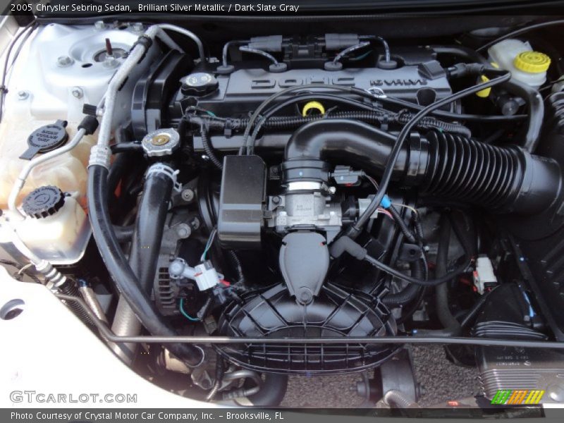 Brilliant Silver Metallic / Dark Slate Gray 2005 Chrysler Sebring Sedan