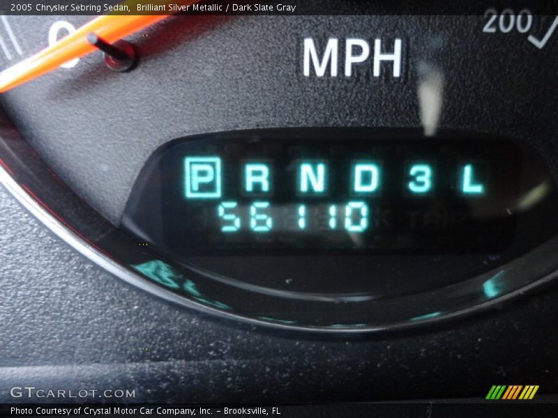 Brilliant Silver Metallic / Dark Slate Gray 2005 Chrysler Sebring Sedan
