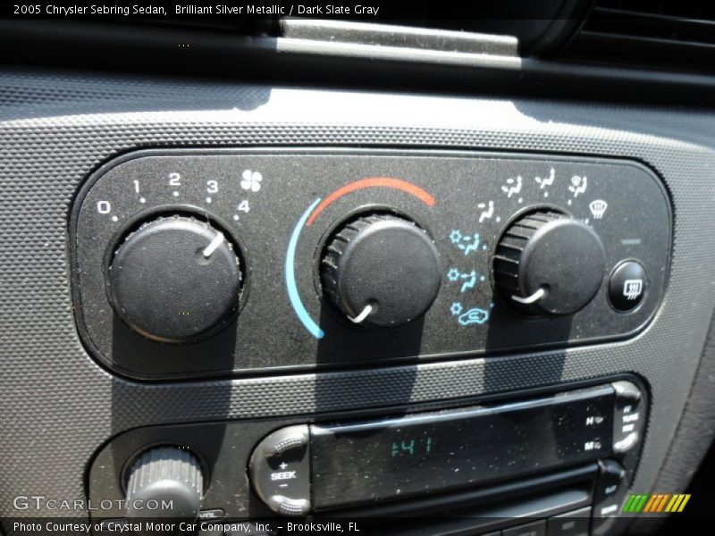 Brilliant Silver Metallic / Dark Slate Gray 2005 Chrysler Sebring Sedan