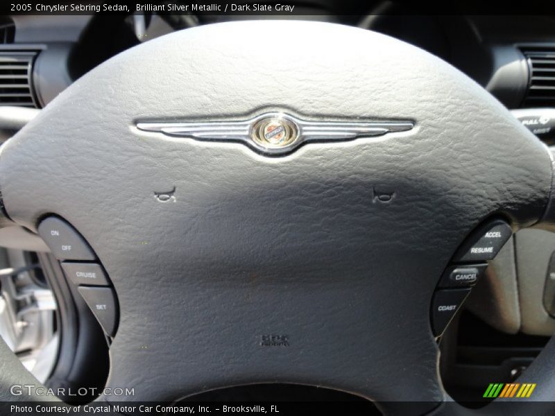 Brilliant Silver Metallic / Dark Slate Gray 2005 Chrysler Sebring Sedan
