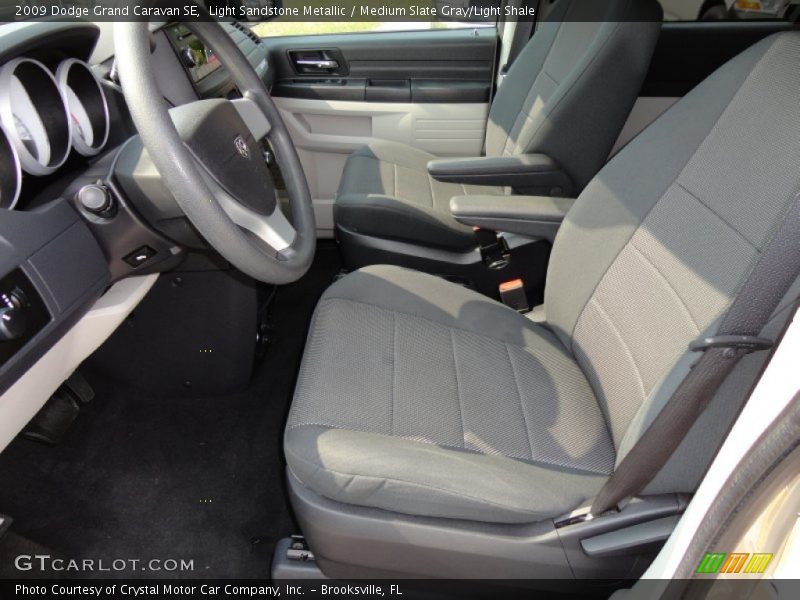 Light Sandstone Metallic / Medium Slate Gray/Light Shale 2009 Dodge Grand Caravan SE