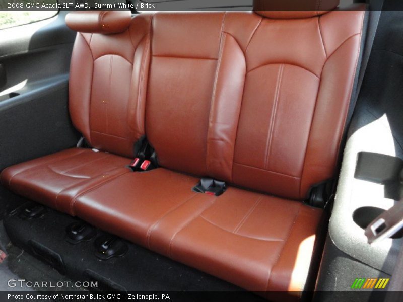 Summit White / Brick 2008 GMC Acadia SLT AWD