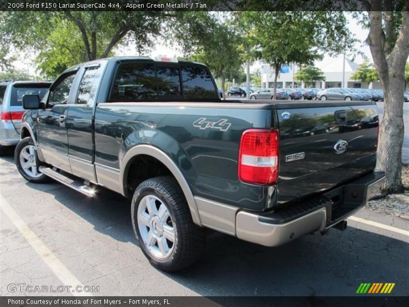 Aspen Green Metallic / Tan 2006 Ford F150 Lariat SuperCab 4x4