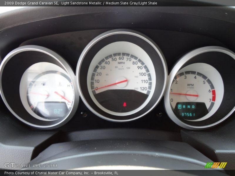 Light Sandstone Metallic / Medium Slate Gray/Light Shale 2009 Dodge Grand Caravan SE