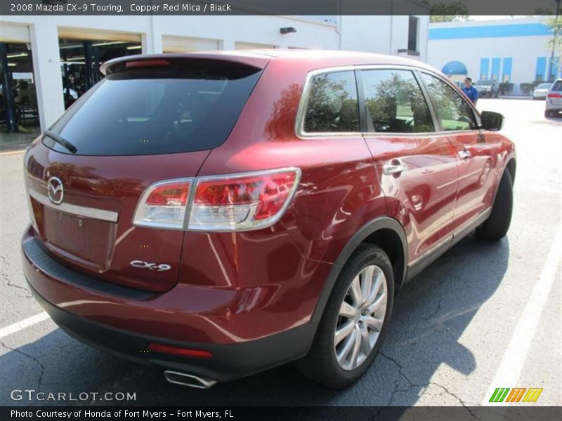 Copper Red Mica / Black 2008 Mazda CX-9 Touring