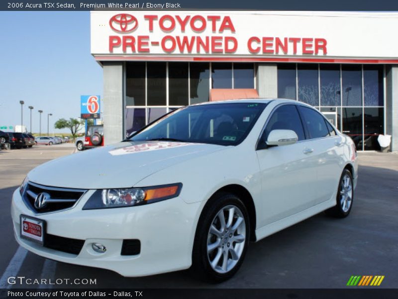 Premium White Pearl / Ebony Black 2006 Acura TSX Sedan