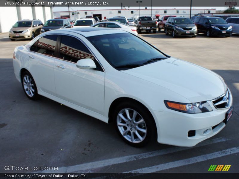 Premium White Pearl / Ebony Black 2006 Acura TSX Sedan