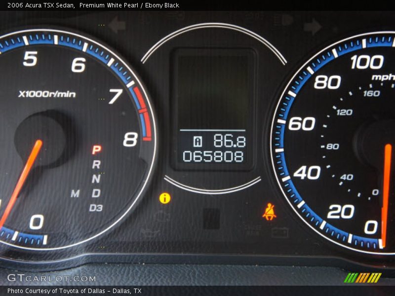 Premium White Pearl / Ebony Black 2006 Acura TSX Sedan