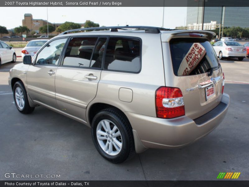 Sonora Gold Pearl / Ivory Beige 2007 Toyota Highlander Hybrid