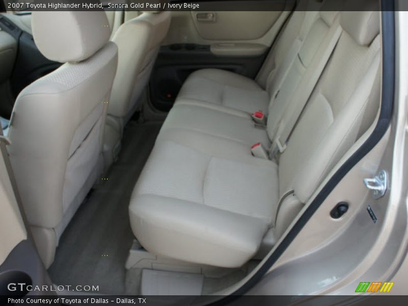  2007 Highlander Hybrid Ivory Beige Interior