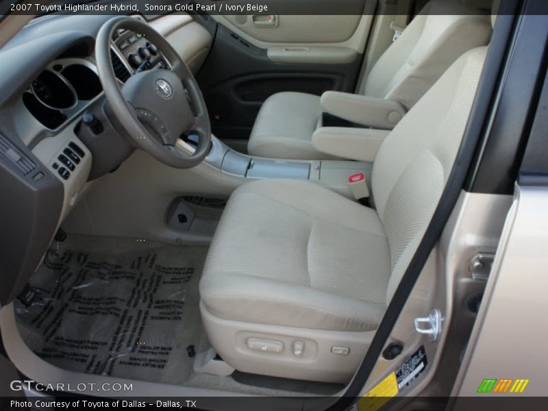  2007 Highlander Hybrid Ivory Beige Interior