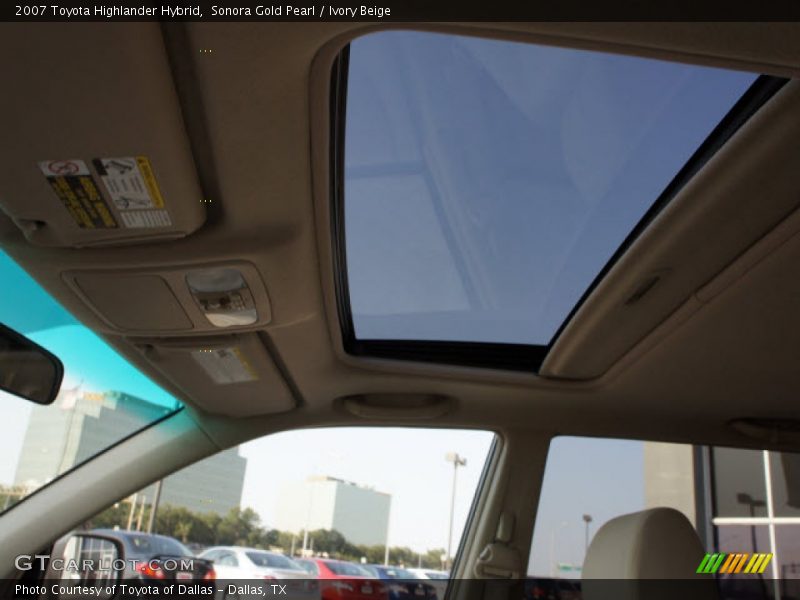 Sonora Gold Pearl / Ivory Beige 2007 Toyota Highlander Hybrid