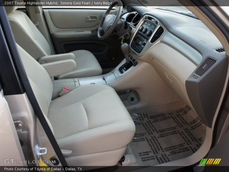 Sonora Gold Pearl / Ivory Beige 2007 Toyota Highlander Hybrid