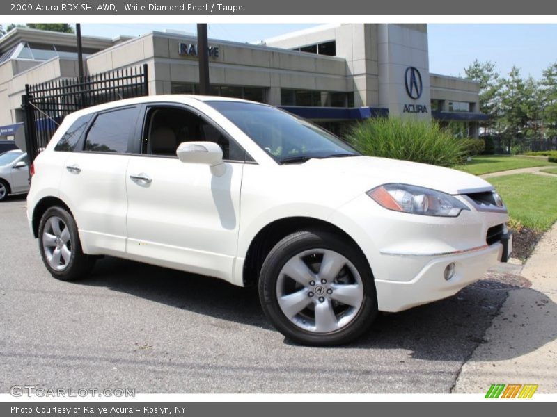 White Diamond Pearl / Taupe 2009 Acura RDX SH-AWD