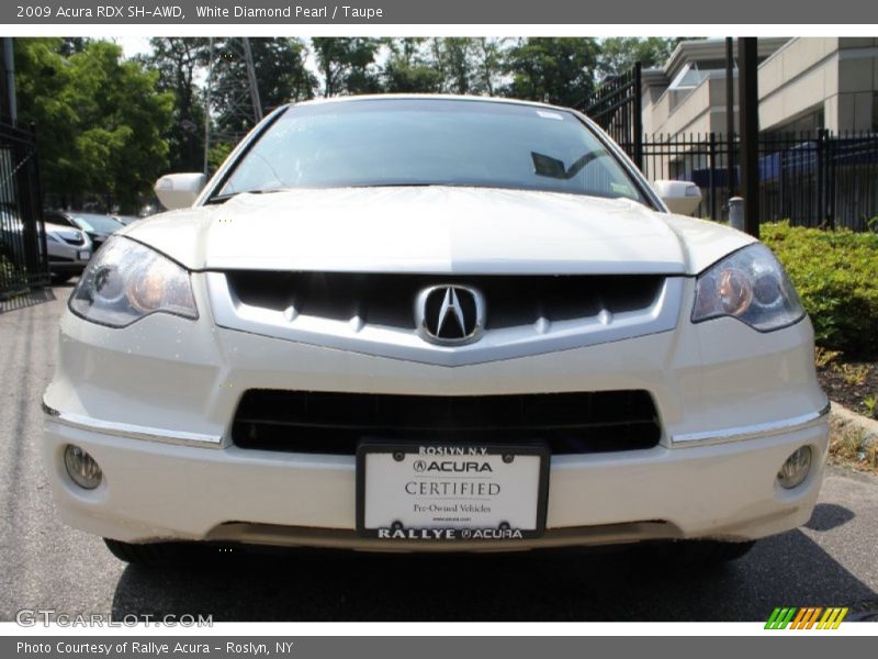 White Diamond Pearl / Taupe 2009 Acura RDX SH-AWD