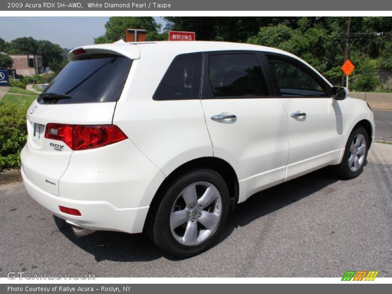 White Diamond Pearl / Taupe 2009 Acura RDX SH-AWD