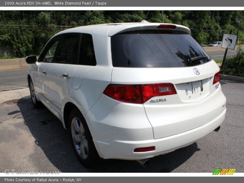 White Diamond Pearl / Taupe 2009 Acura RDX SH-AWD